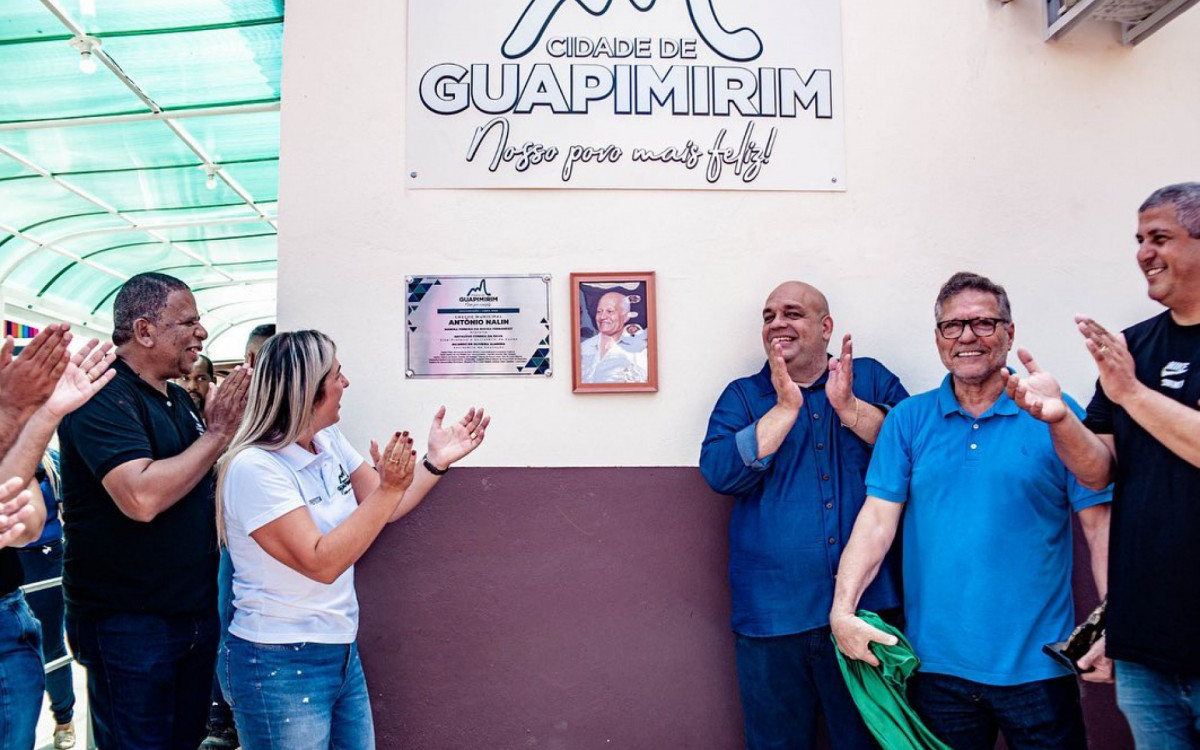 Momento em que a creche é oficialmente inaugurada - Secom PMG - Redes Sociais