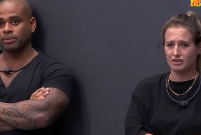 Cezar e Bruna Griphao discutem durante a prova do líder: 'Se mete na sua vida'