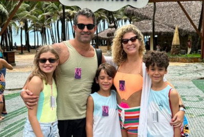 Bárbara Borges e Iran Malfitano fazem 1ª viagem em família: 'Muito especial'