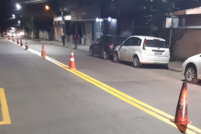 Volta Redonda revitaliza pintura e sinalização viária no São Luiz