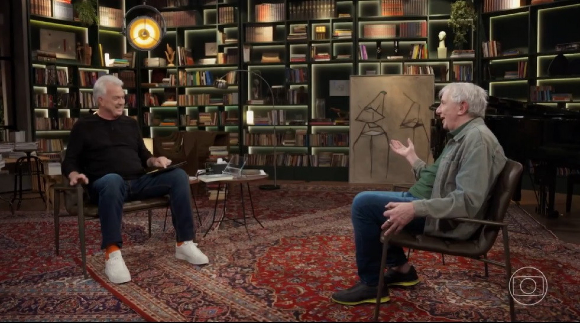 Marco Nanini participa do 'Conversa com Bial' - Reprodução da TV Globo