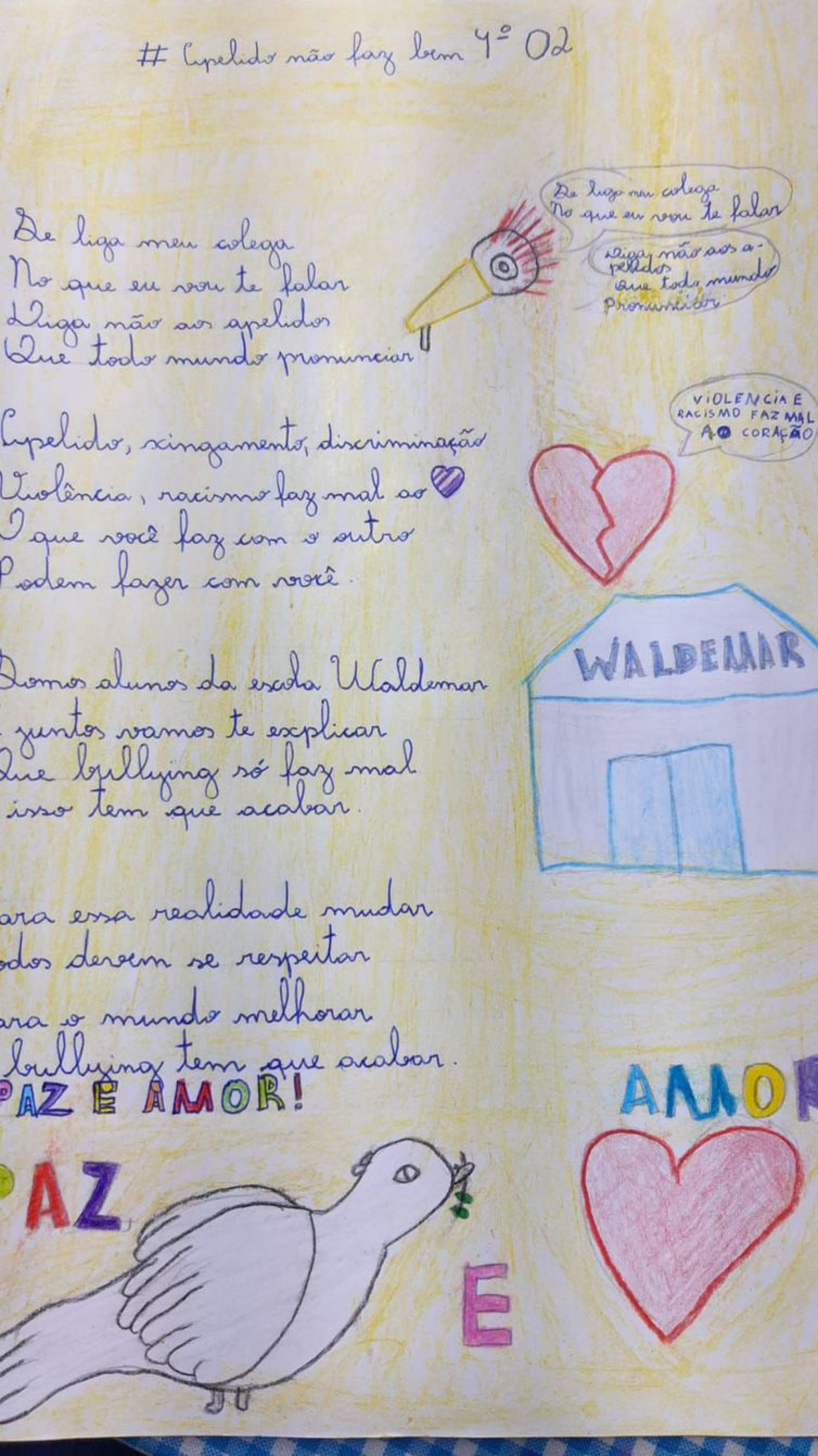 Texto de estudante do projeto Soltando a Voz, em Parintins