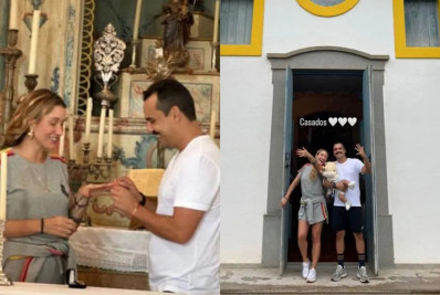 Gabriela Pugliesi se casa de surpresa 