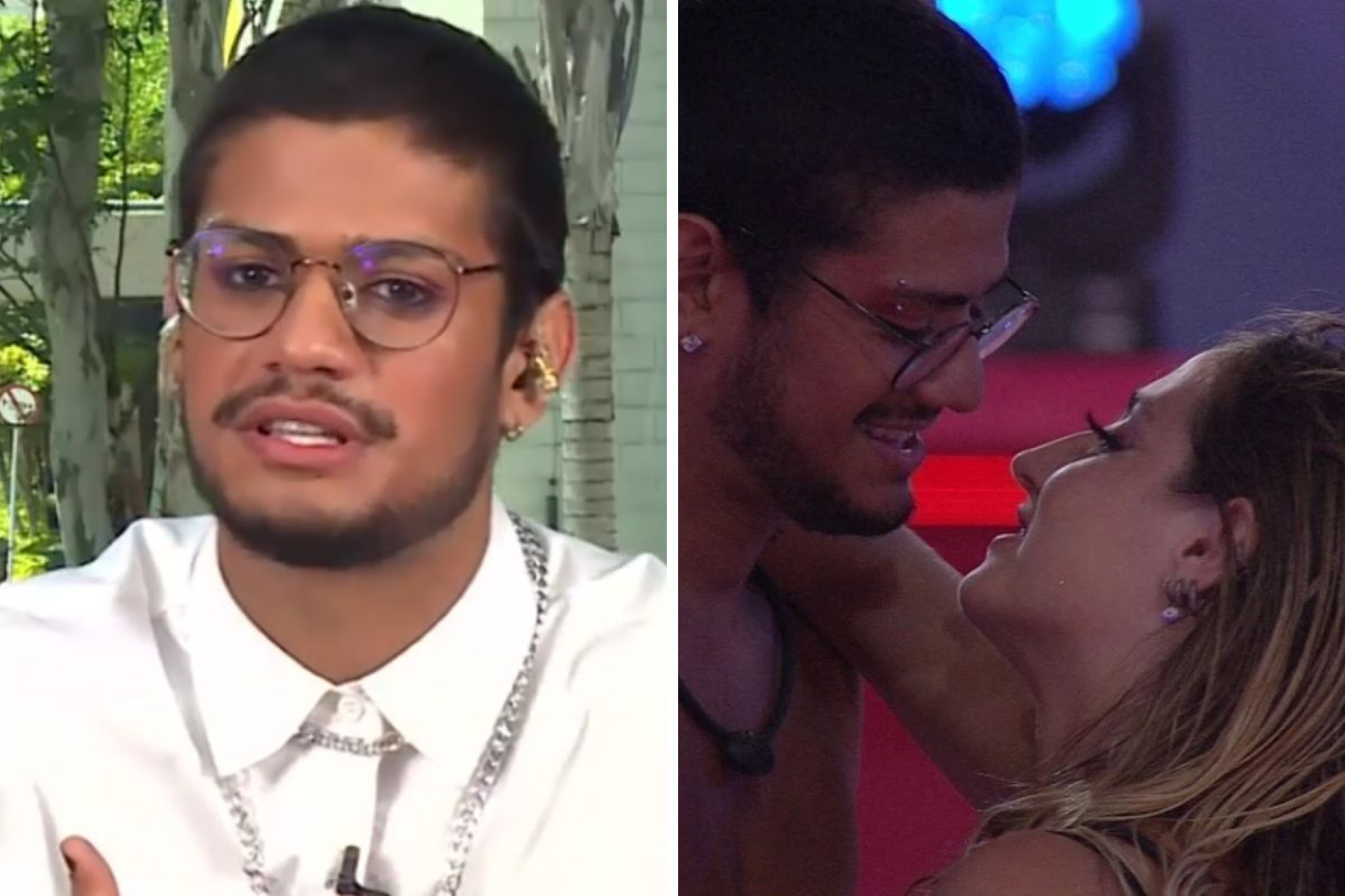 Gabriel Santana Flagrado aos Beijos em noite carioca - Foto reprodução Internet