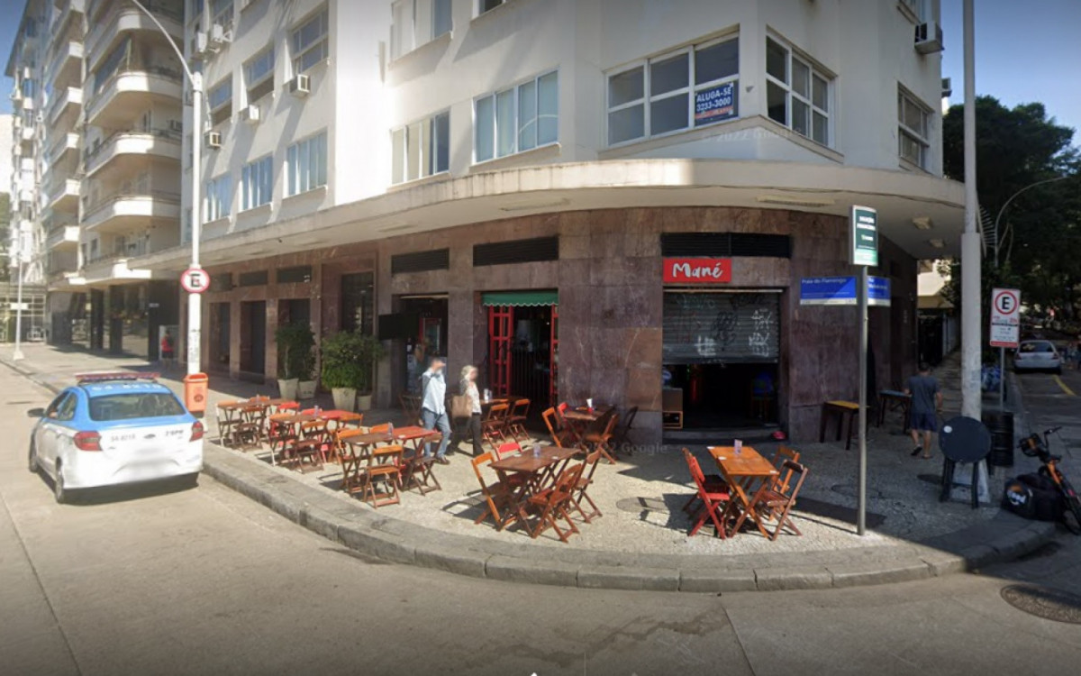 Crime aconteceu dentro do Bar Mané no Flamengo  - Reprodução/GoogleMaps