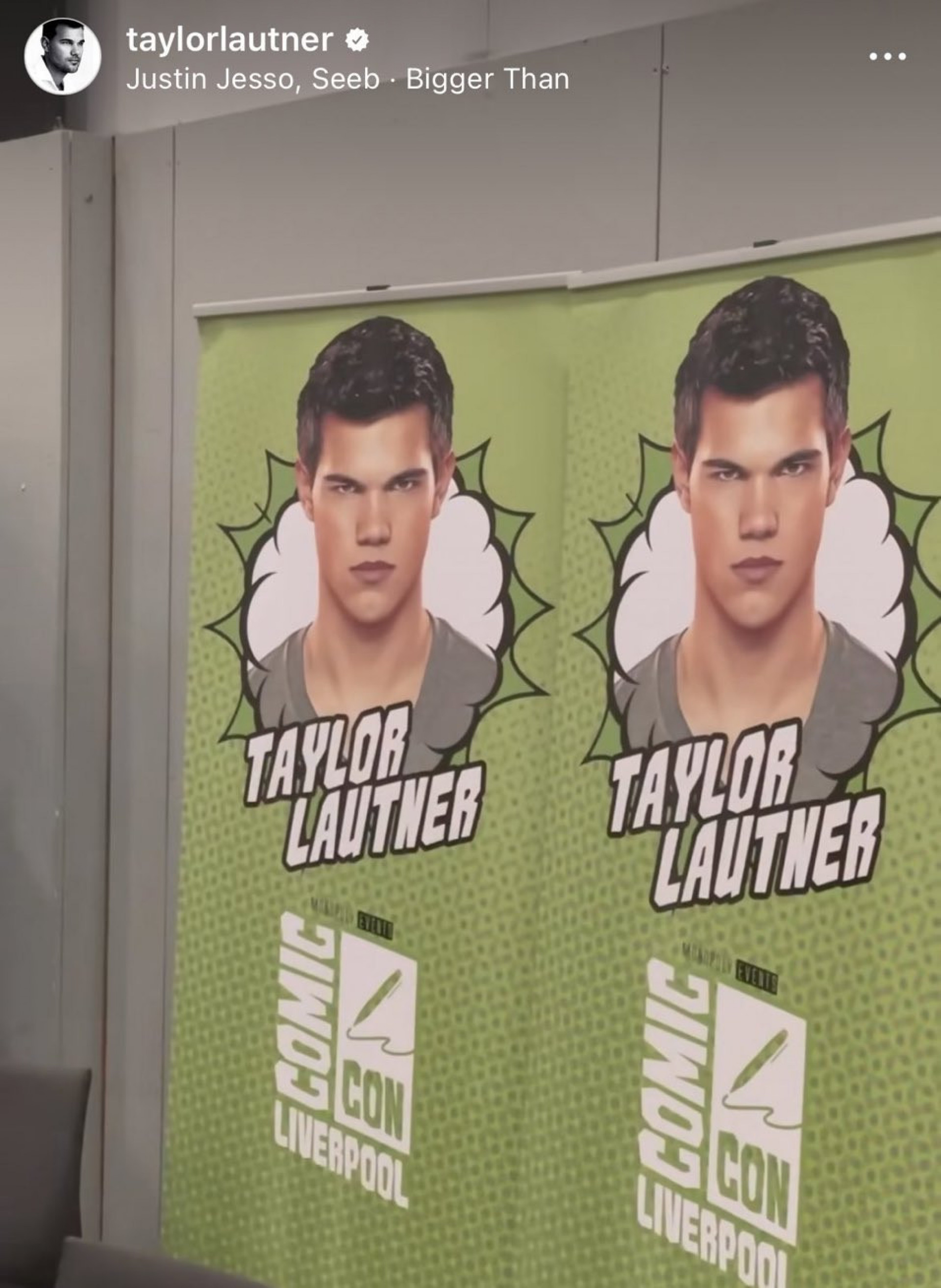 Ator Taylor Lautner esteve recentemente em Liverpool para a Comic Con - Reprodução/Internet