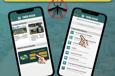 Aplicativo Três Rios+Digital é o novo aliado no combate ao Aedes aegypti.