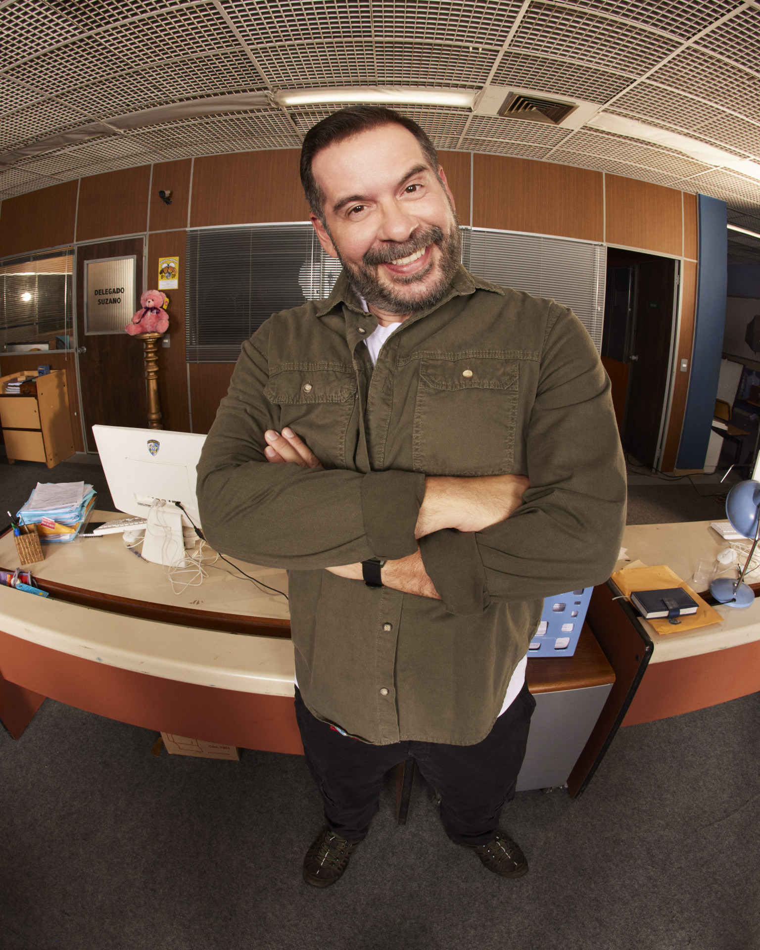 Leandro Hassum vive o delegado Suzano na série 'B.O.' - Julia Rodrigues/Netflix