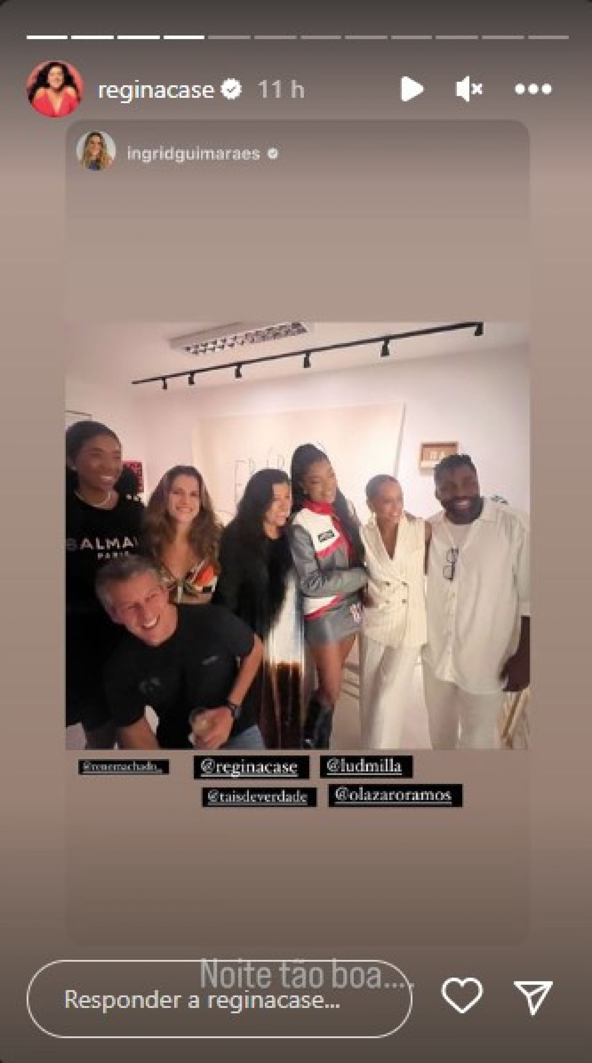 Encontro reuniu celebridades como Taís Araújo, Lázaro Ramos, Ludmilla, Glória Groove, Ingrid Guimaraes, Regina Casé e outros - Reprodução/Internet