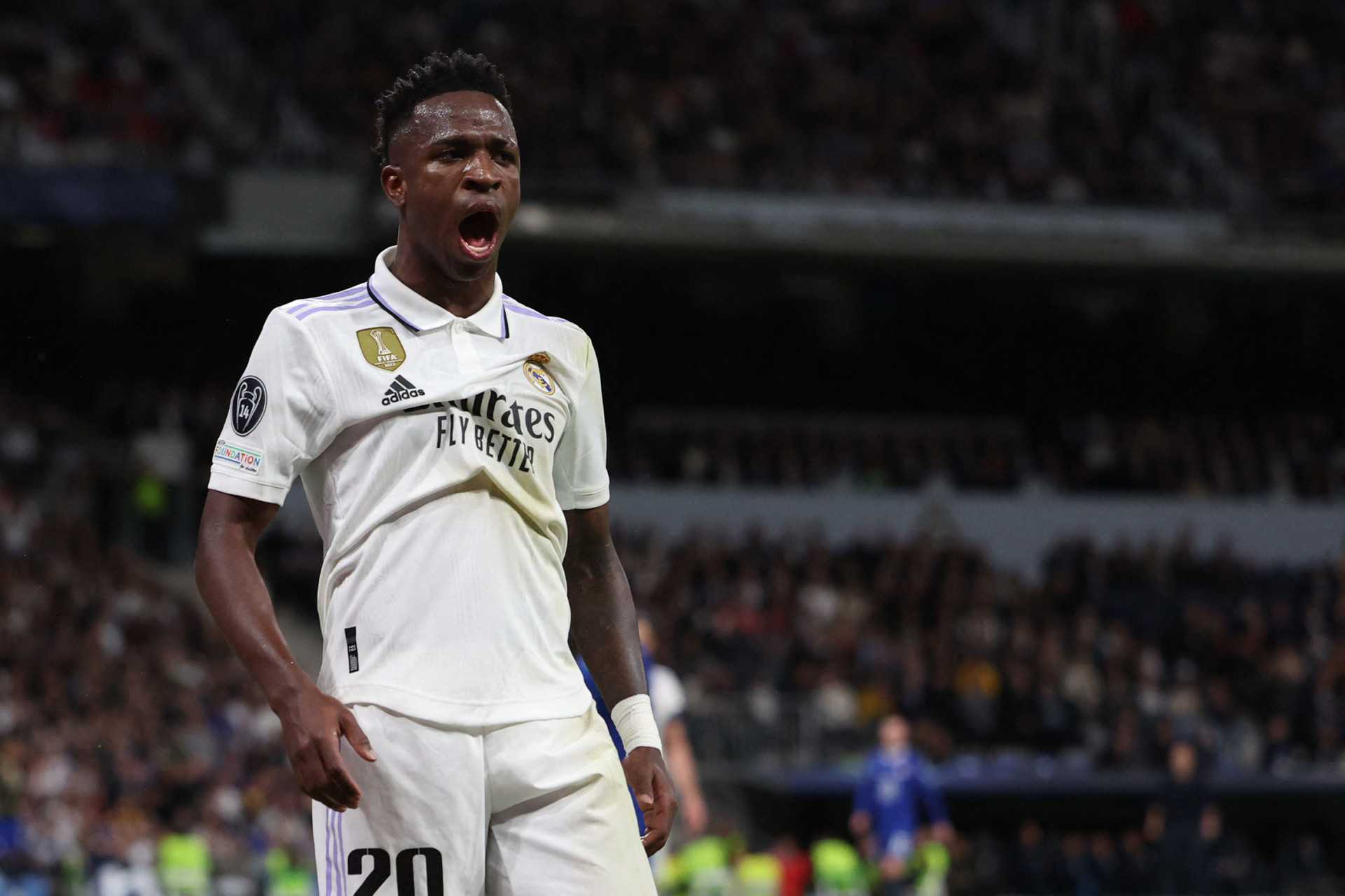 Vini Jr foi o melhor em campo na vitória do Real Madrid sobre o Chelsea - Pierre-Philippe Marcou/AFP