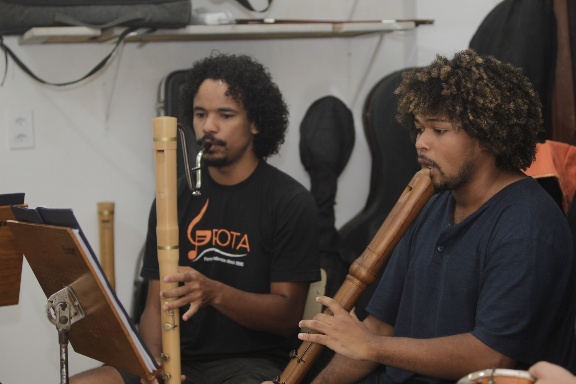 Som Doce da Grota durante ensaio no Espaço Cultural da Grota, em Niterói - Reginaldo Pimenta / Agencia O Dia