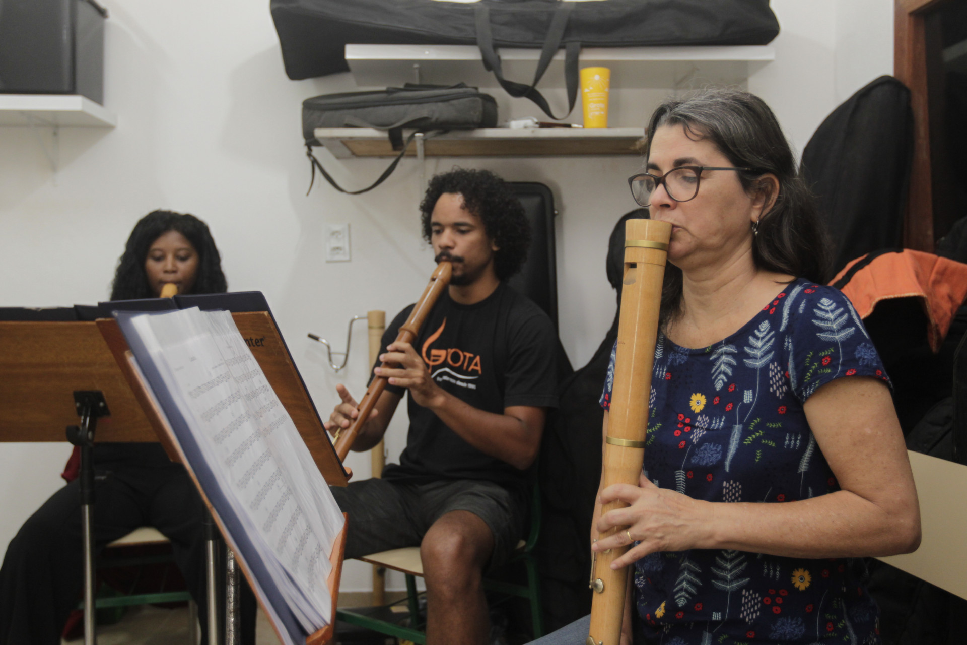 Som Doce da Grota durante ensaio no Espaço Cultural da Grota, em Niterói - Reginaldo Pimenta / Agencia O Dia