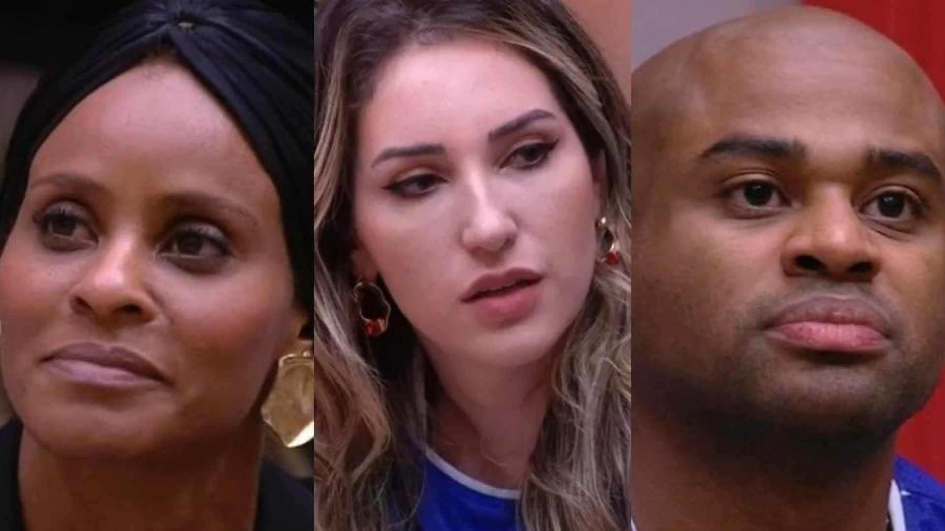 Aline Wirley, Amanda e Cezar Black estão no 14º paredão do 'BBB 23' - Reprodução