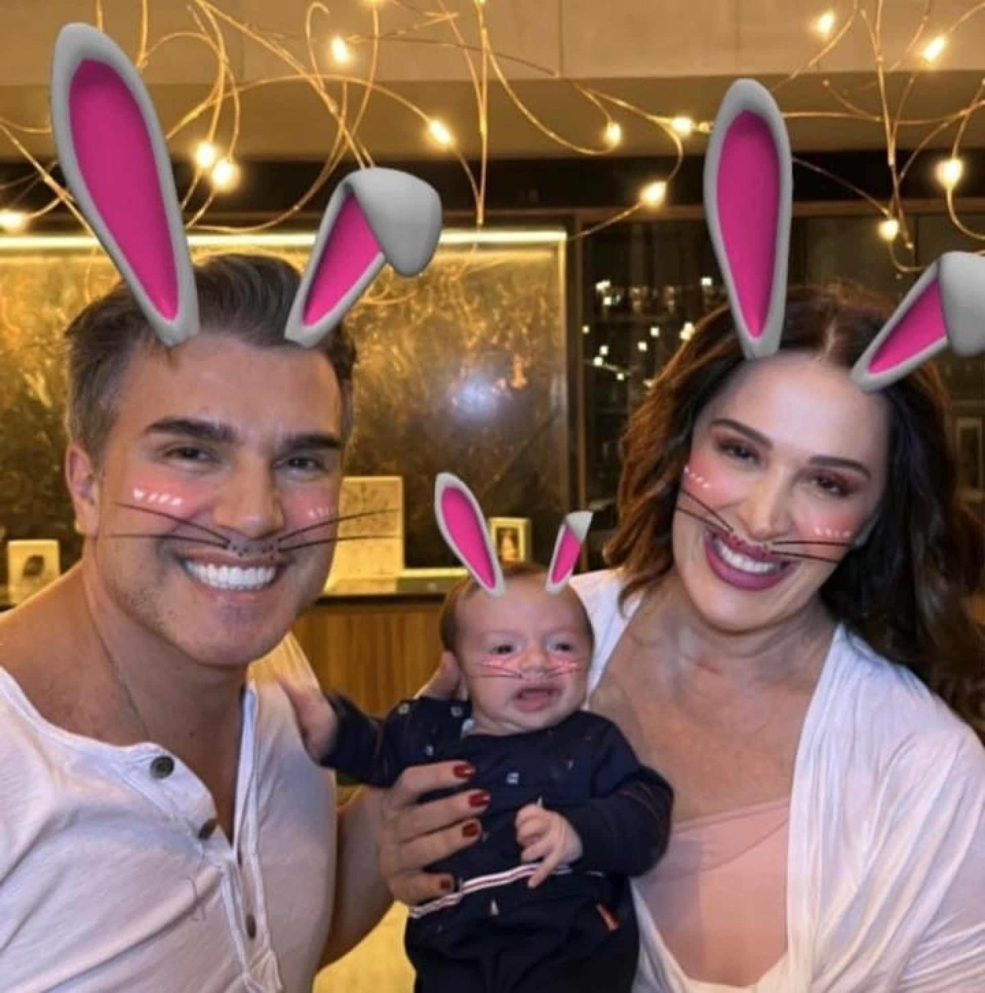 Luca, filho de Claudia Raia e Jarbas Homem de Mello, completou 2 meses - Reprodução/Instagram