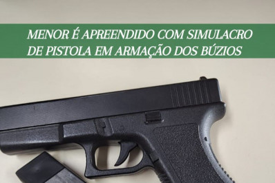Menor é apreendido com simulacro de pistola em Armação dos Búzios