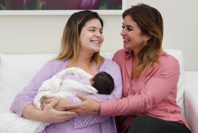 Mãe de Viih Tube se derrete pela neta recém-nascida: 'Quanta felicidade'