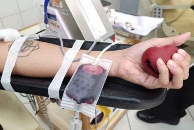 Trote Solidário: alunos da UFF doam sangue no Hemonúcleo Municipal