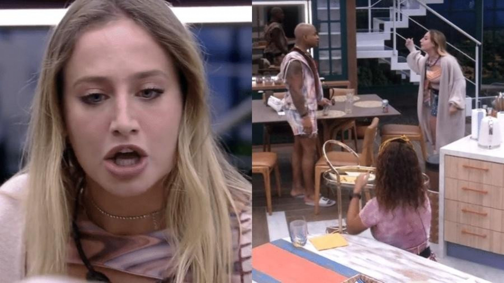 Bruna Griphao discute aos berros com Cezar Black: 'Vira homem' - Reprodução