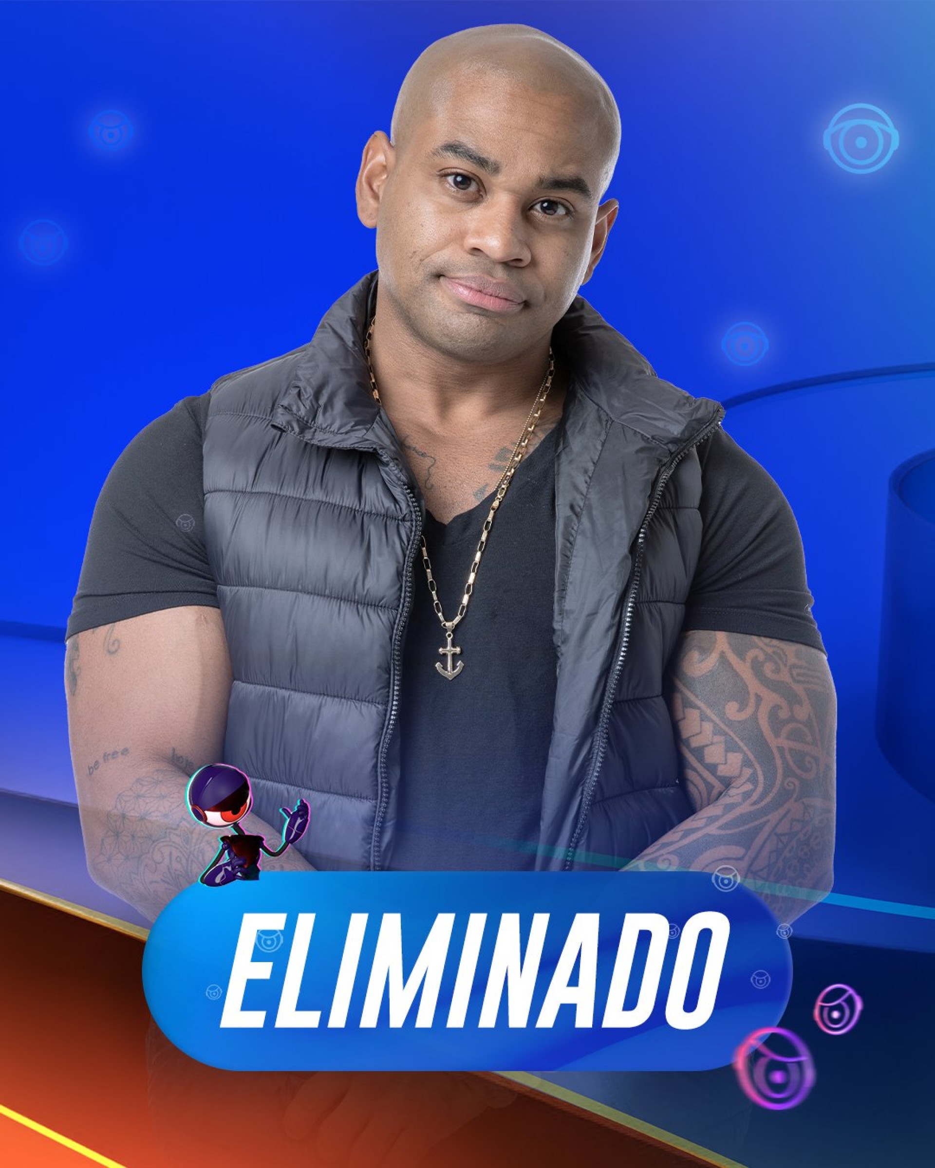 Cezar Black é o 14º eliminado do 'BBB 23' - Reprodução