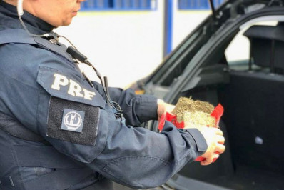 PRF prende traficante com 100 quilos de maconha no Rio Grande do Sul