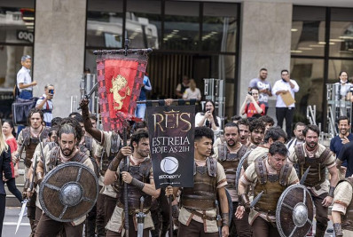 Record TV promove batalha na Avenida Paulista