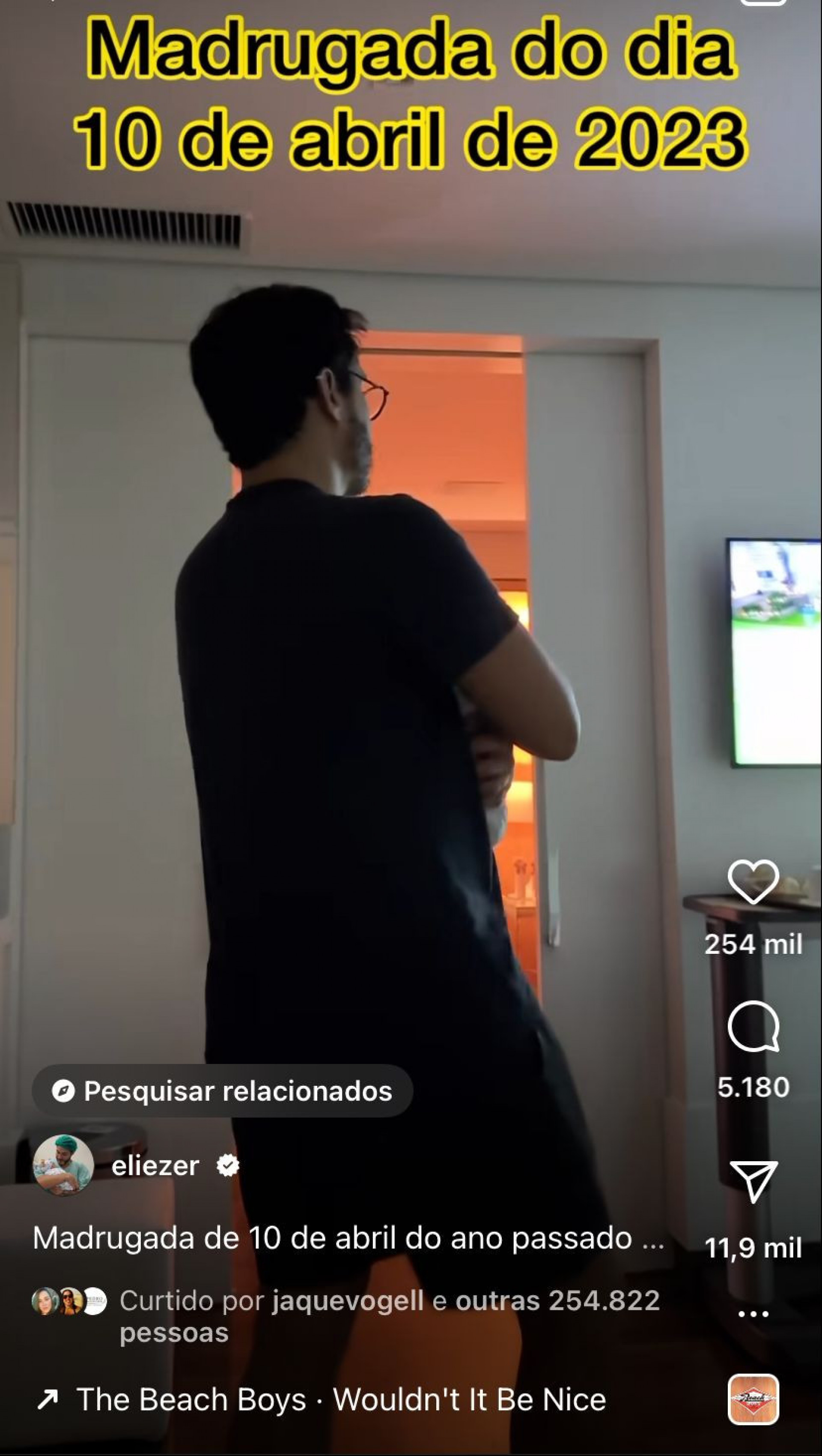 Ex-BBB Eliezer usou as redes sociais para falar sobre a paternidade - Reprodução/Instagram