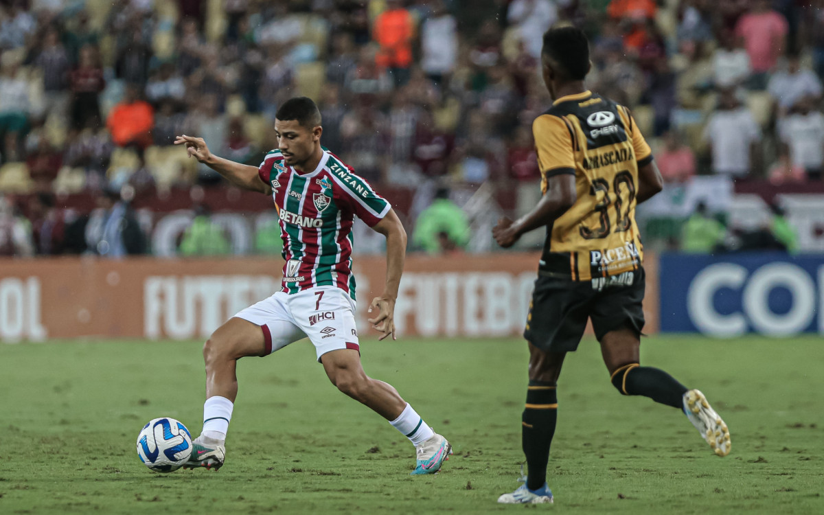 Andr&eacute; foi um dos destaques do Fluminense na partida contra o The Strongest