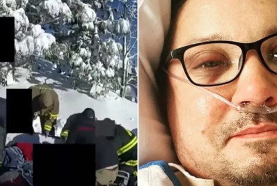 Vídeo mostra resgate de Jeremy Renner após acidente na neve