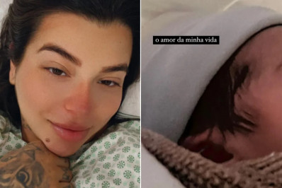 Filha de Maurício Mattar, Petra dá à luz Makai: 'Mãe mais feliz do mundo'