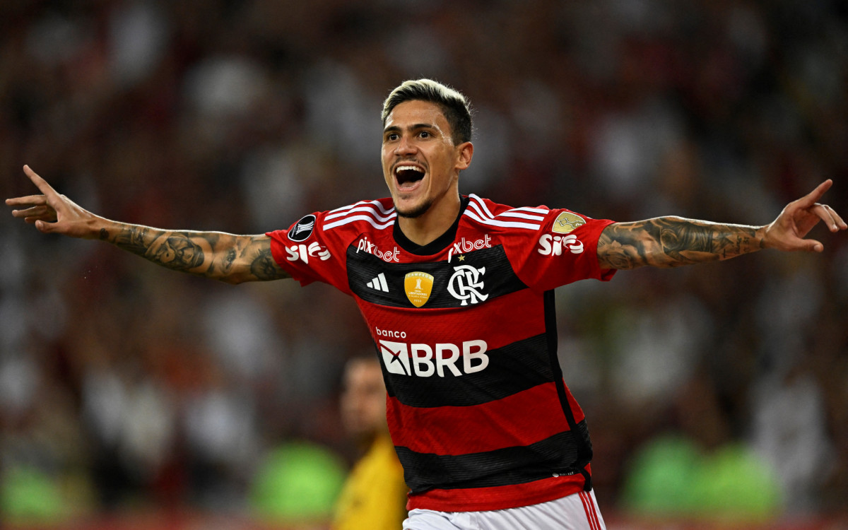 Pedro marcou dois gols na vit&oacute;ria do Flamengo sobre o &Ntilde;ublense (CHI)