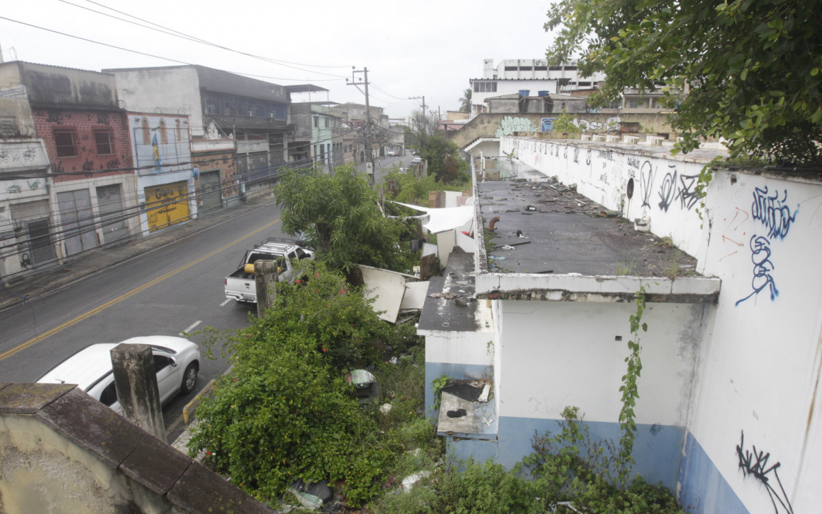 Instalações da antiga Universidade Gama Filho, na Piedade, nesta quarta-feira