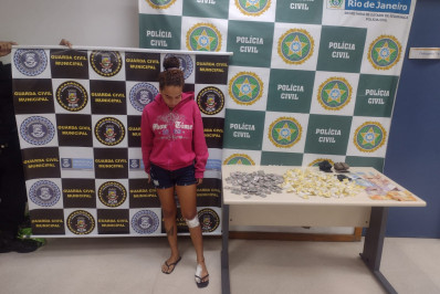 Ação conjunta entre Guarda Civil de Nilópolis, PM e DRFA prende mulher com grande quantidade de drogas