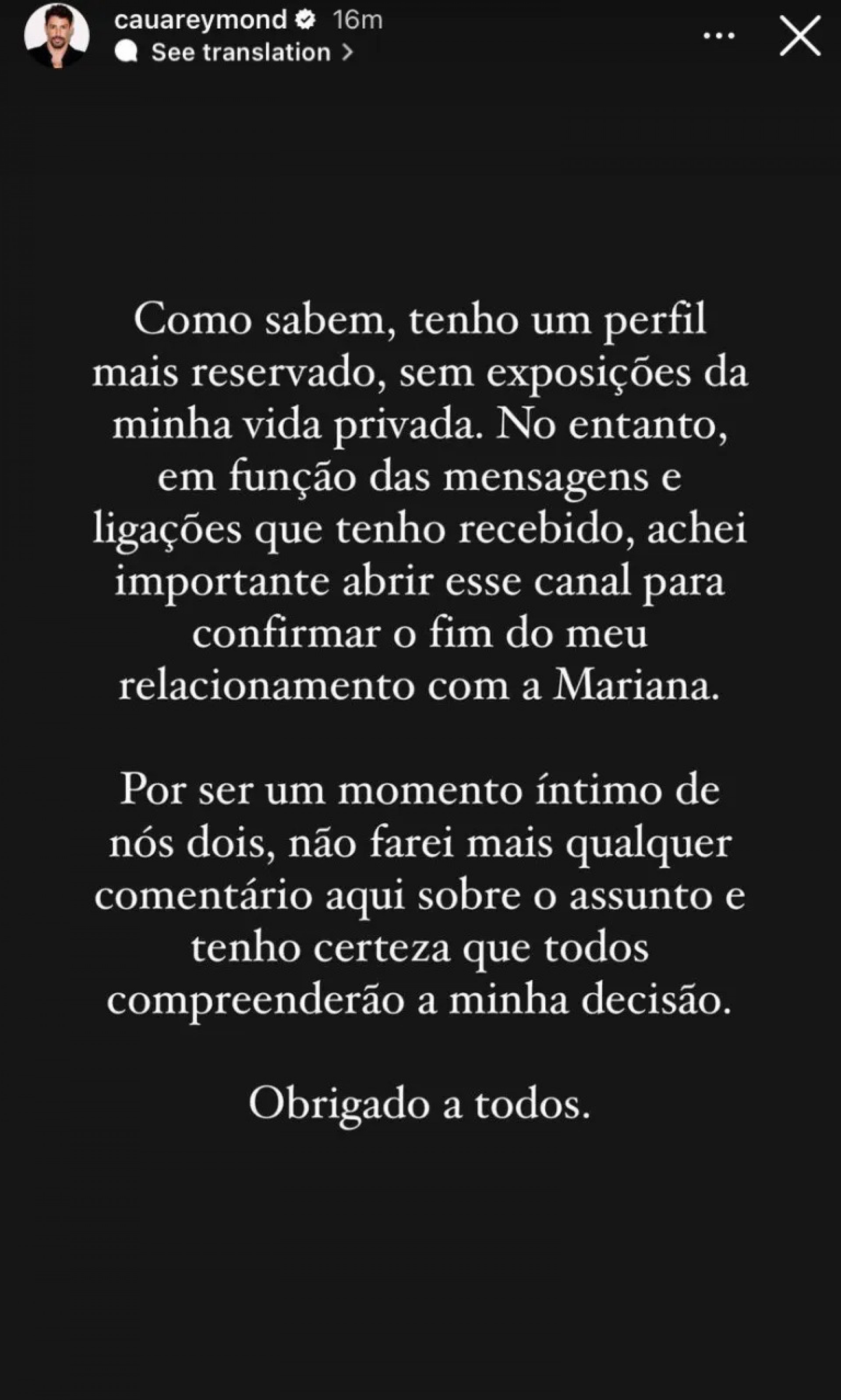 Cau&atilde; fez o mesmo