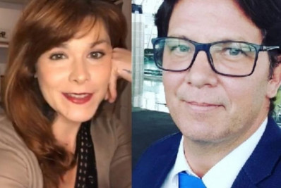 Samara Felippo se diverte ao cobrir rosto de Mário Frias em foto com emoji de cocô