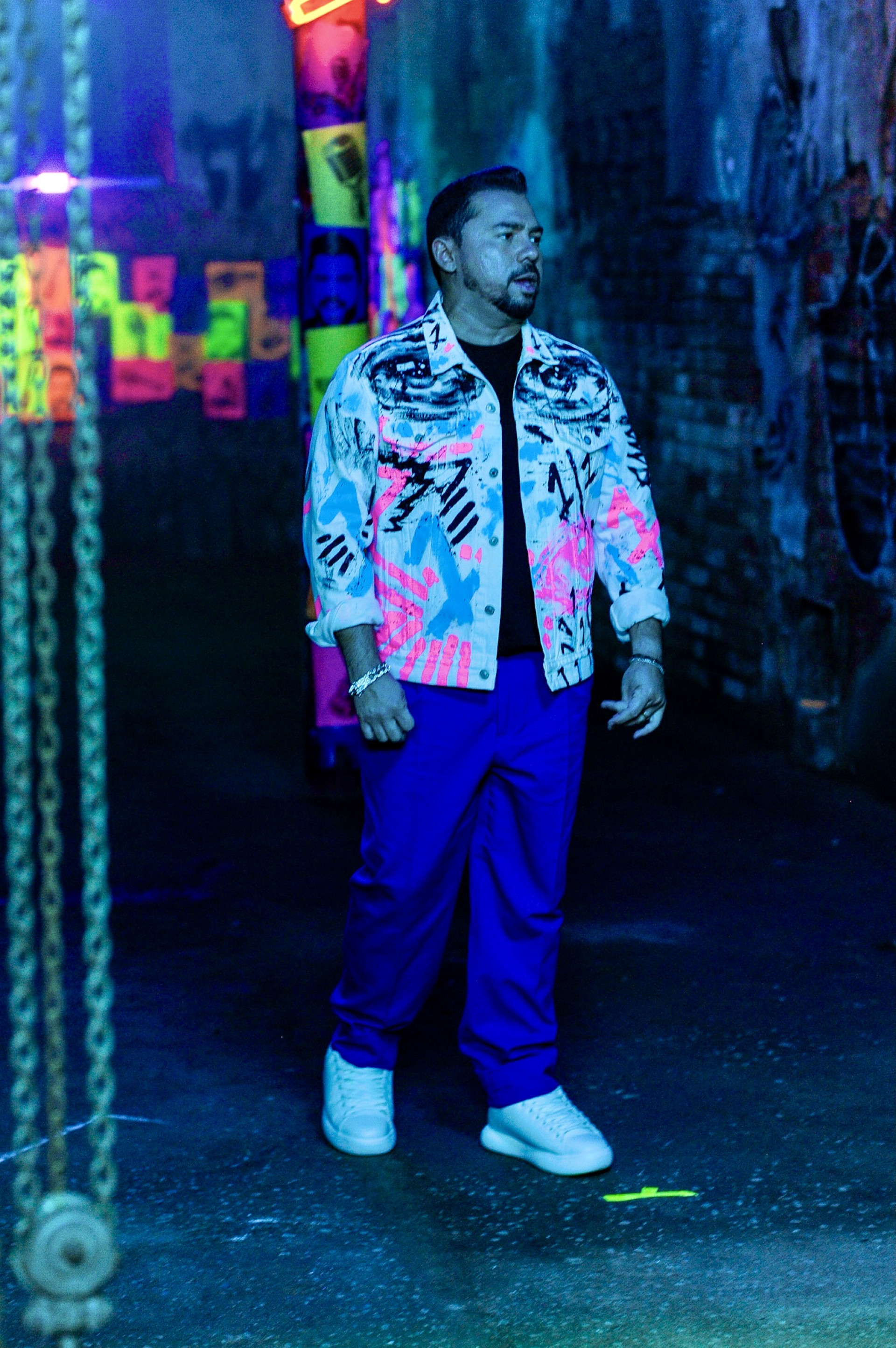 Xand Avião grava clipe com participação do ex-BBB Fred Bruno - Eduardo Martins / Agnews 