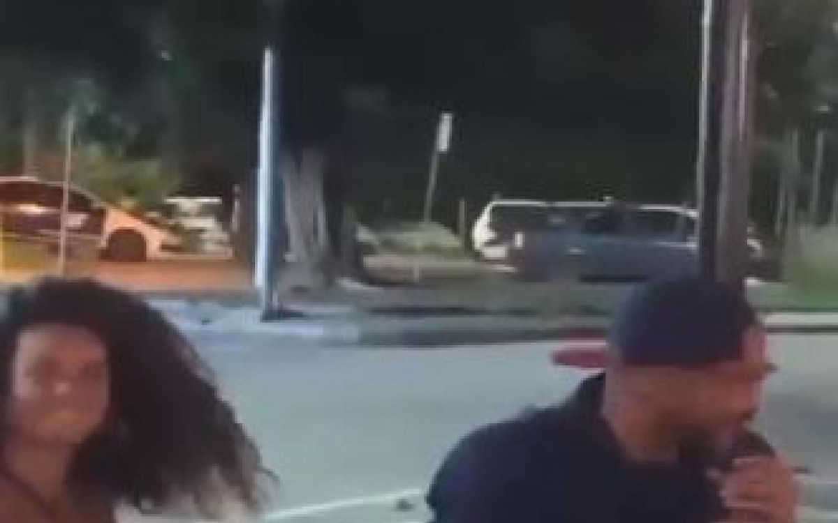 Domitila Barros ao lado de Ricardo Alface