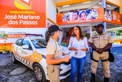 Segurança Pública de Belford Roxo monitora unidades de ensino para reforçar orientações