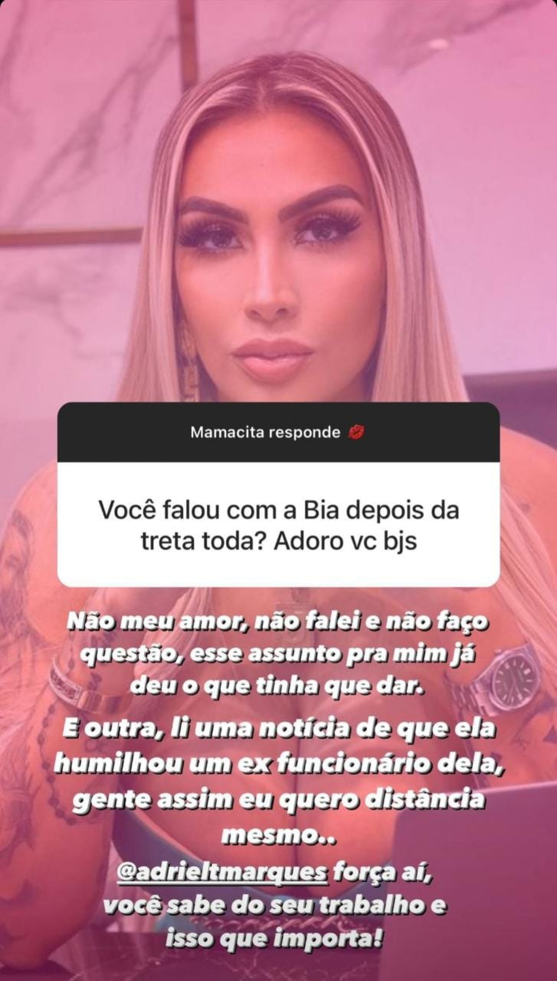 Ex funcionário de Bia Miranda acusa a ex-peoa de ingratidão - Foto reprodução Internet