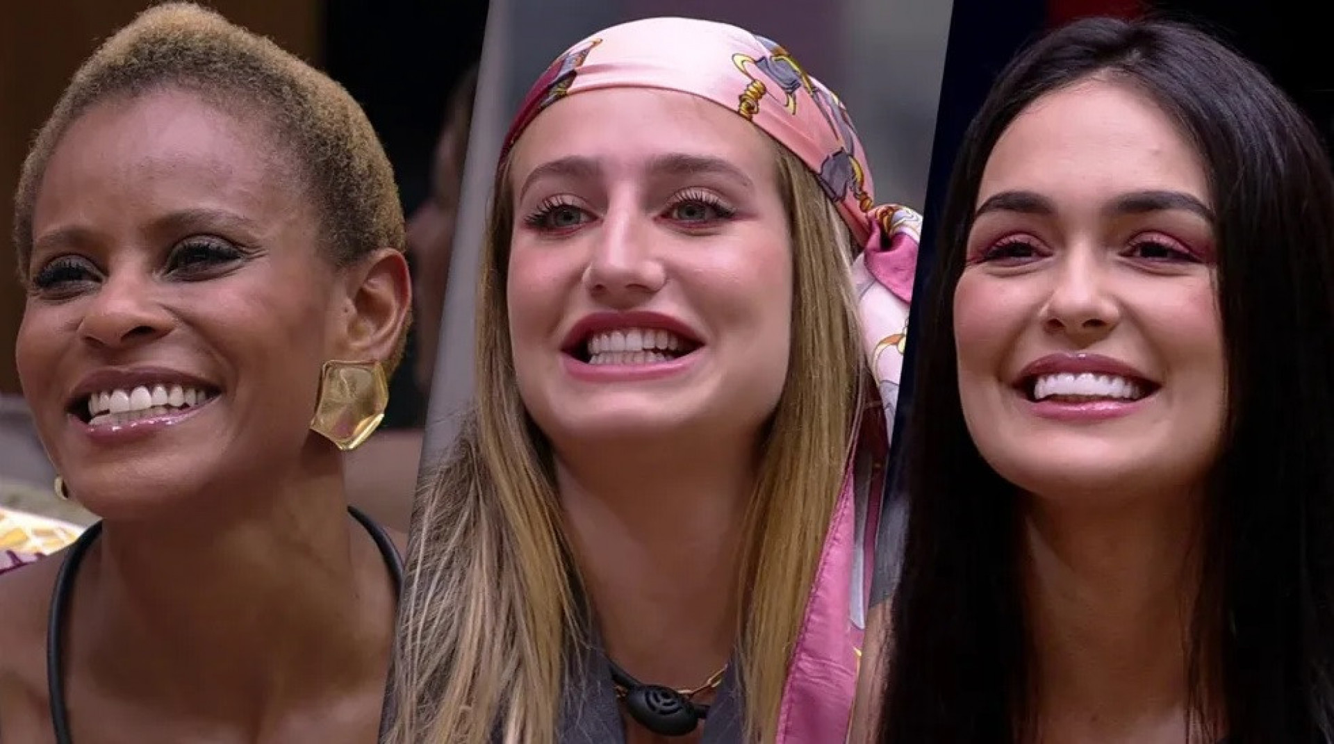 Aline Wirley, Bruna Griphao e Larissa formam o último paredão da temporada  - Reprodução/Globo