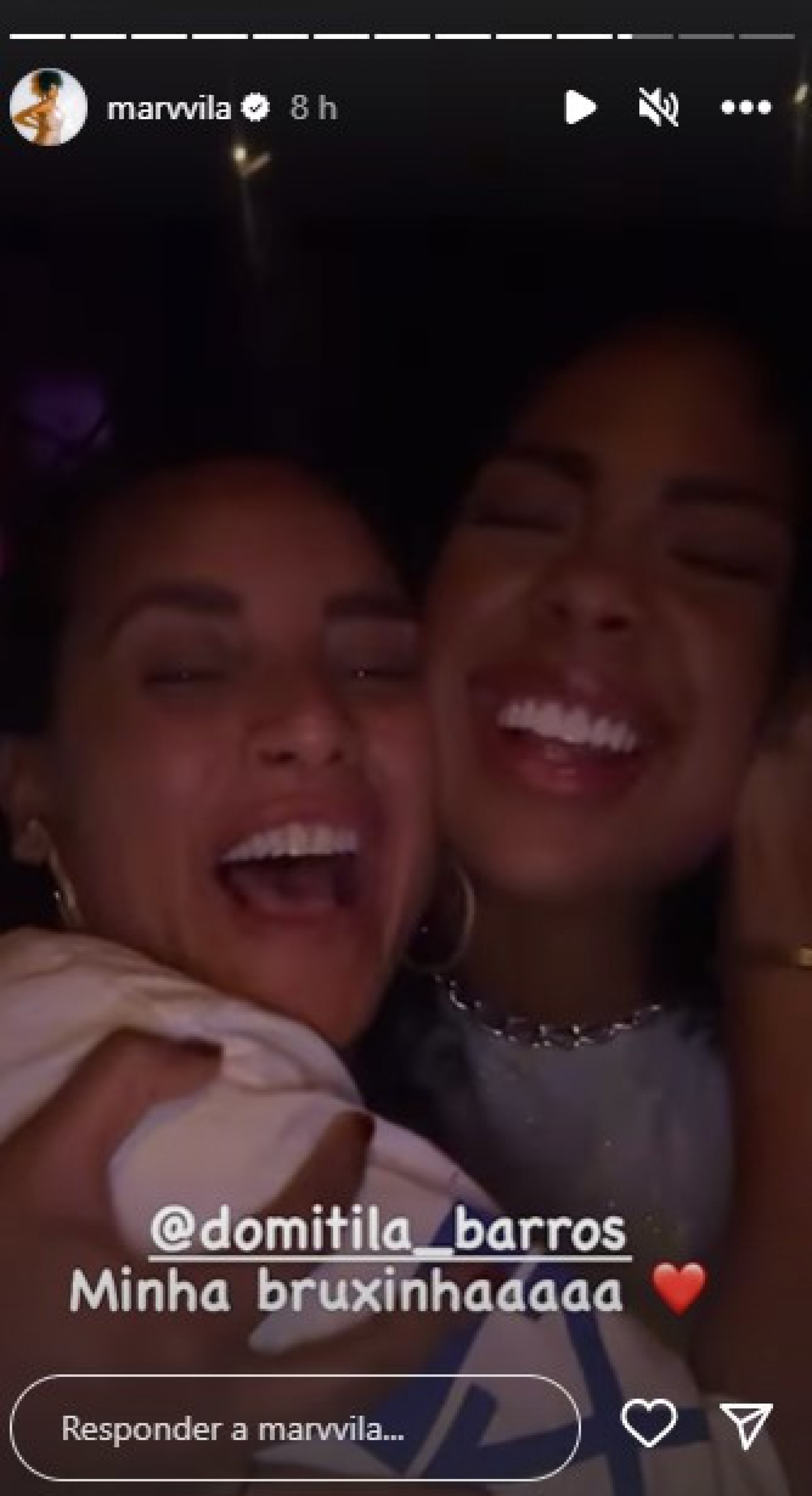 Marvvila e Domitila Barros em balada no Rio de Janeiro - Reprodução/Instagram