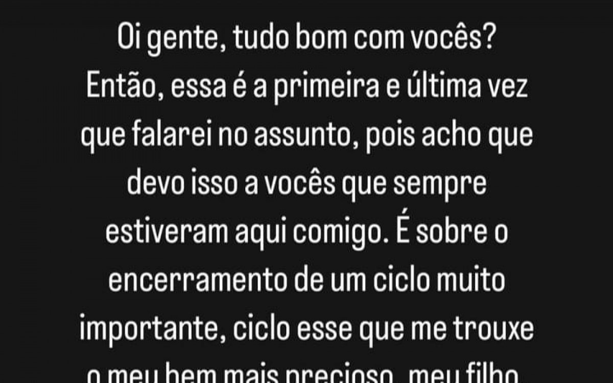 Karoline Menezes anunciou fim do casamento com Mussunzinho
