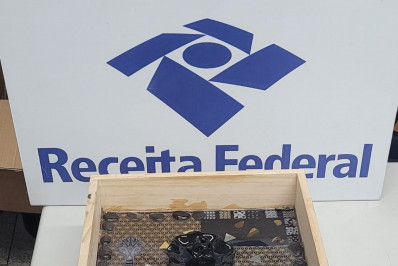 Receita Federal apreende 2,2 kg de haxixe escondidos em baú de madeira no Galeão
