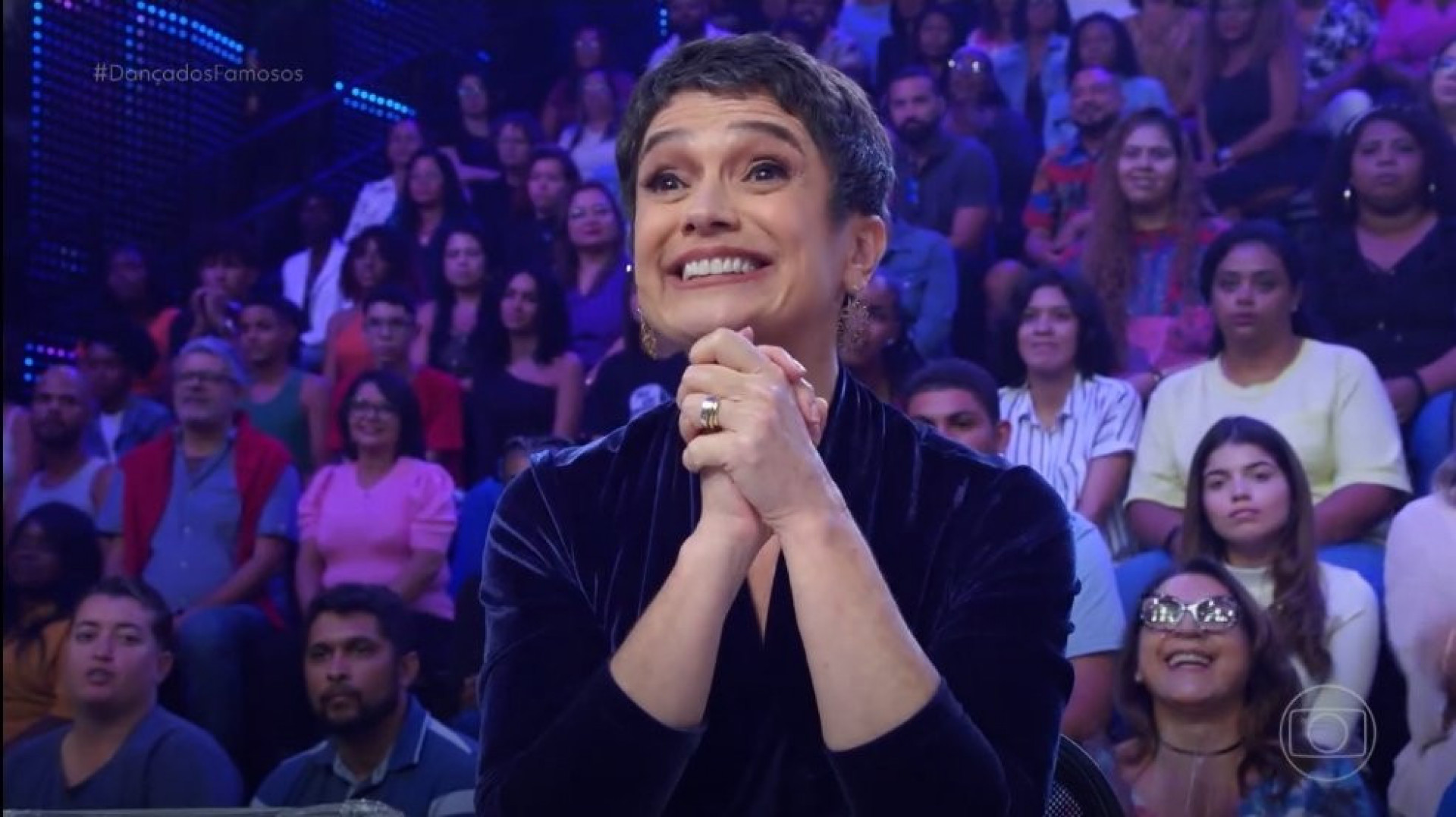 Sandra Annenberg recebe homenagem da filha no 'Domingão' - Reprodução