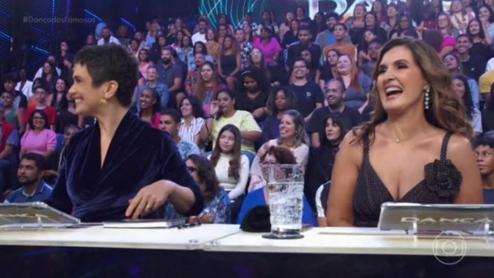 Sandra Annenberg e Fátima Bernardes no 'Domingão' - Reprodução