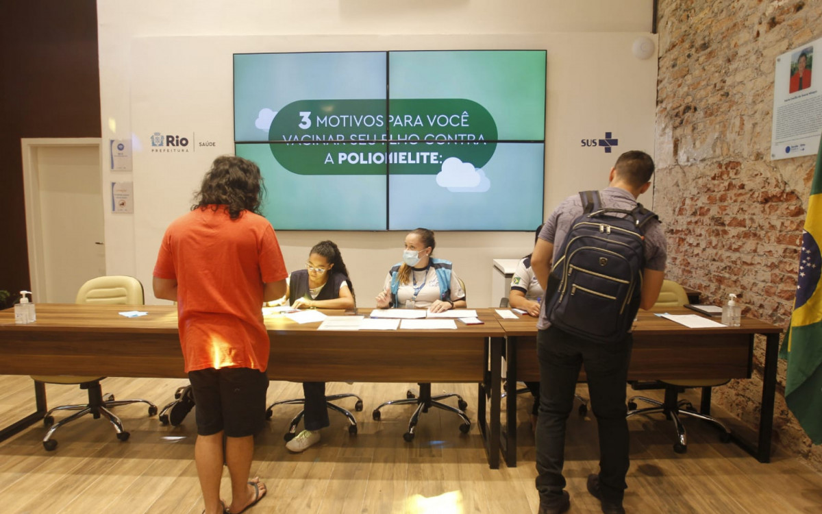 Vacinação da bivalente no Super Centro Carioca, em Botafogo - Reginaldo Pimenta/Agência O DIA