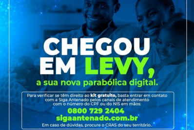 Moradores de Levy Gasparian já podem substituir antena pela nova parabólica digital