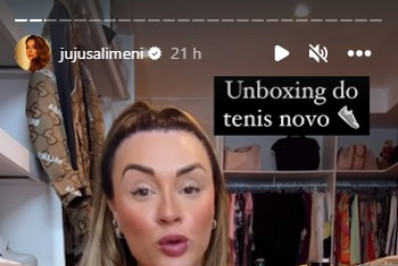 Juju Salimeni ostenta tênis de R$ 9 mil nas redes sociais