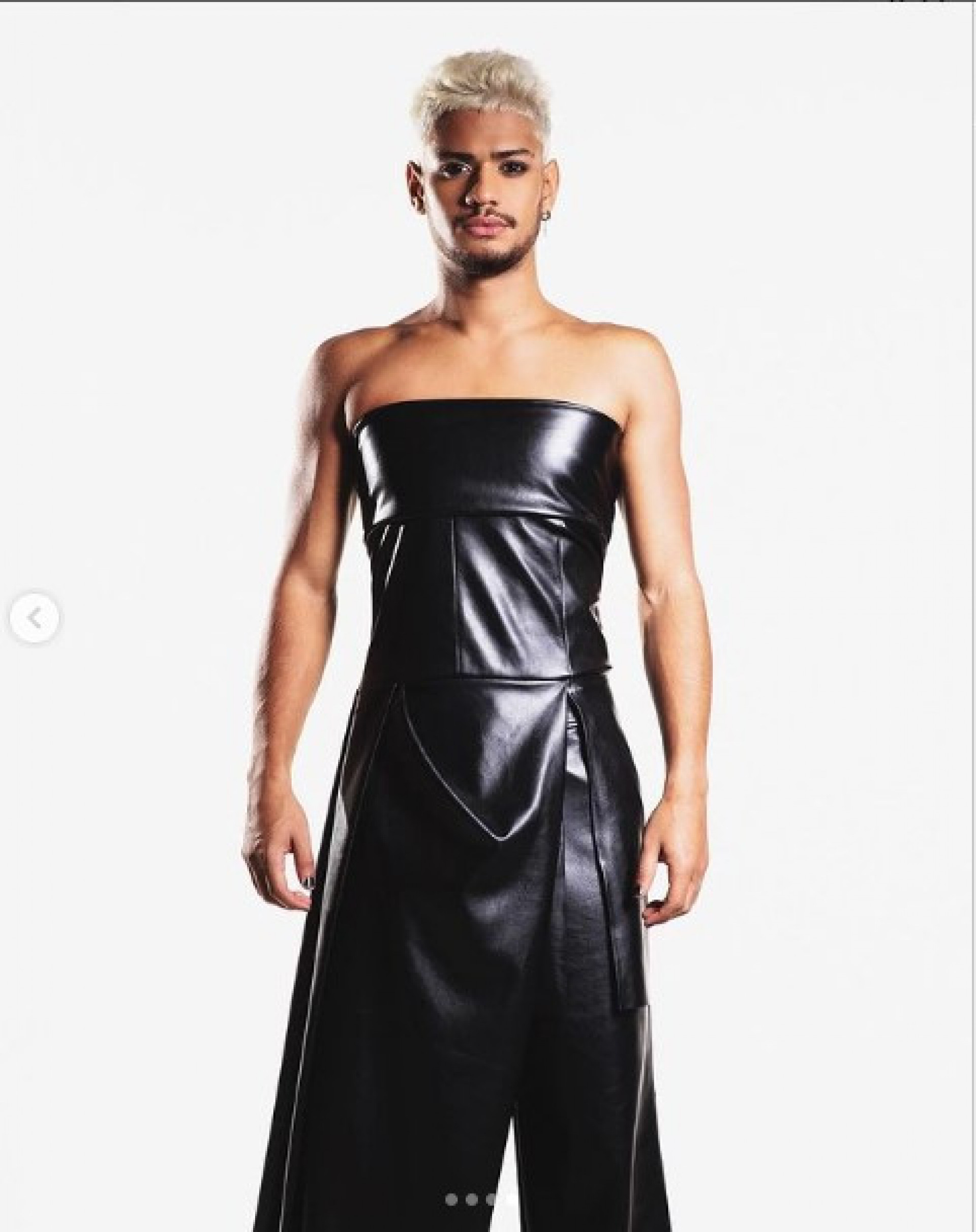 Gabriel Santana escolheu um macacão de couro para a final do 'BBB 23' - Reprodução/Instagram