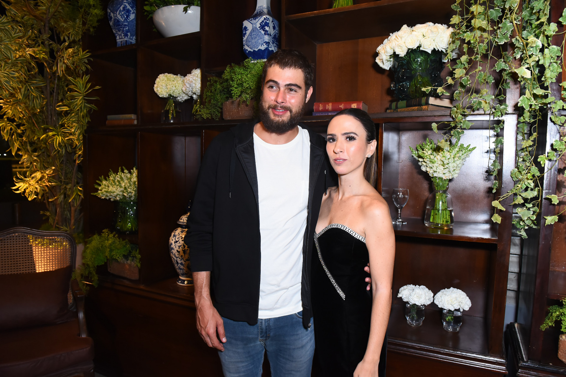 Rafa Vitti e Tatá Werneck na festa de lançamento da novela 'Terra e Paixão', na Zona Sul do Rio, na noite desta segunda-feira - Marcelo / Ag. News