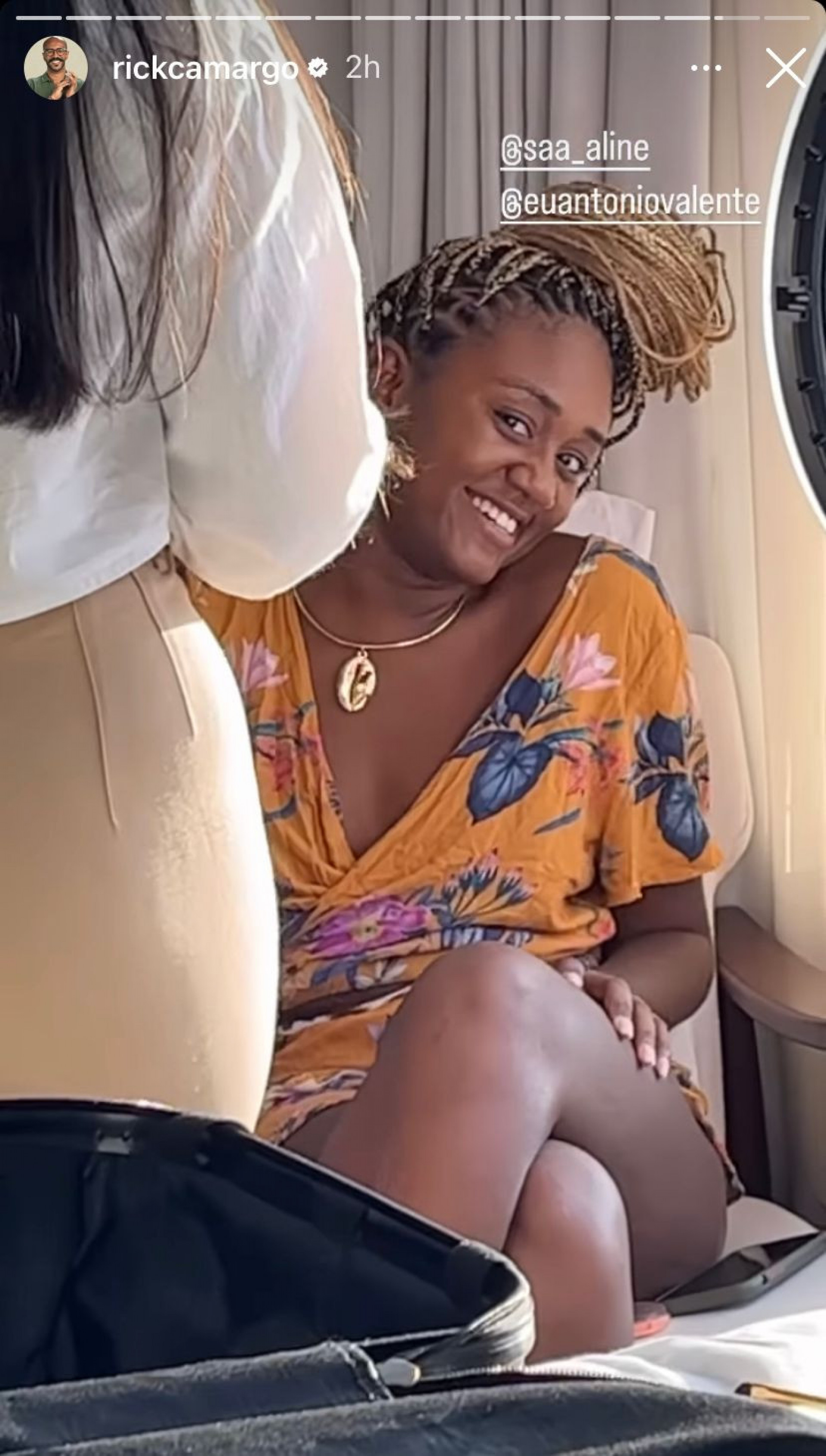 Sarah Aline com Ricardo Alface em hotel no Rio - Reprodução/Instagram